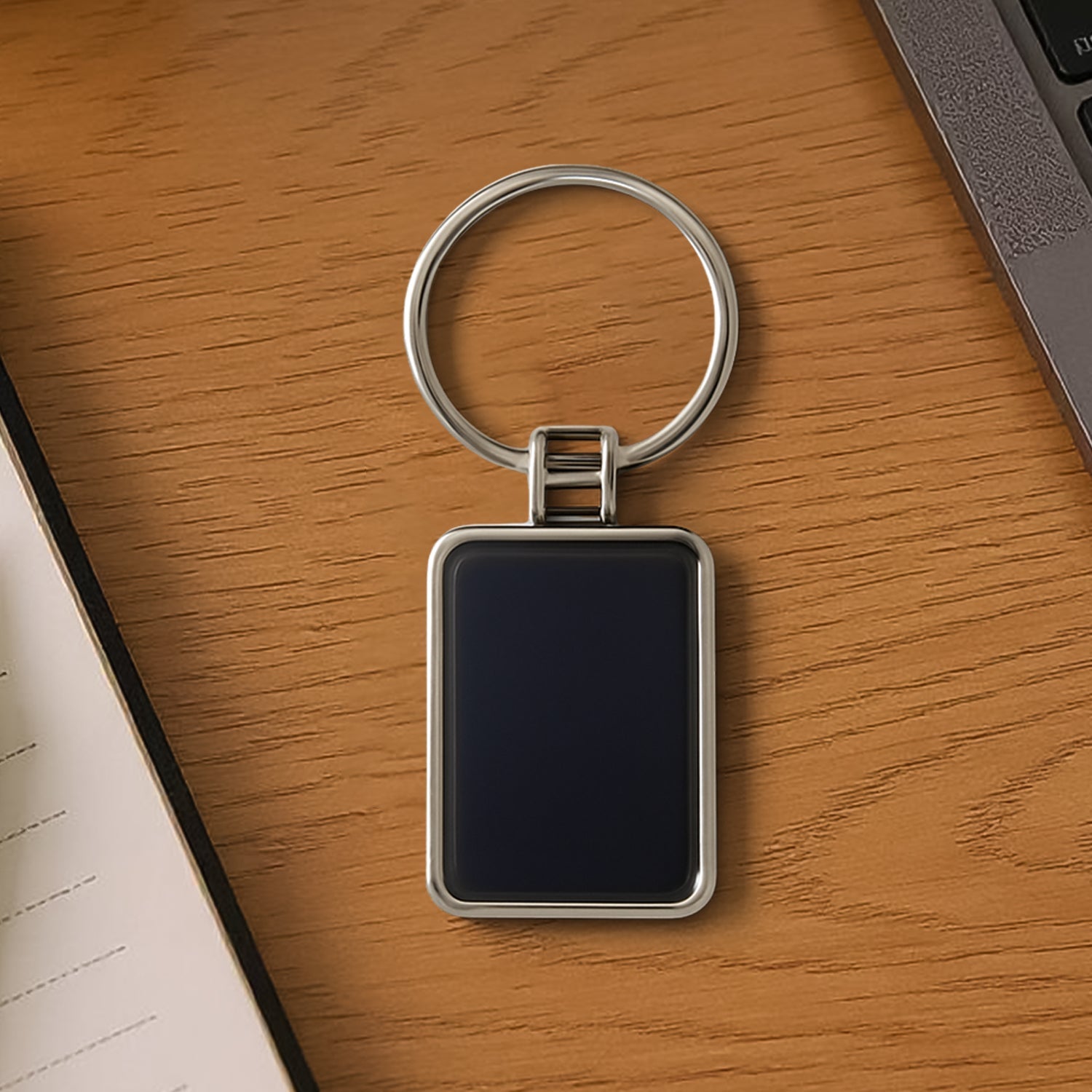 Edge Mark Premium Rectangle Key Ring Edge Mark Premium Rectangle Key Ring